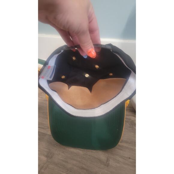 Vintage San Sun Snapback Hat Black Gold Rope Trucker Cap Nwot Made in Sri Lanka - Picture 5 of 6